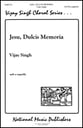 Jesu Dulcis Memoria SATB choral sheet music cover